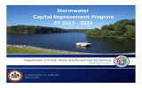 Stormwater Capital Improvement Program FY 2017‐2021 FY 2017 ‐ 2021