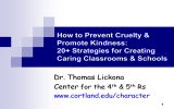 How to Prevent Cruelty &amp; Promote Kindness: 20+ Strategies for Creating