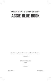 AGGIE BLUE BOOK UTAH STATE UNIVERSITY