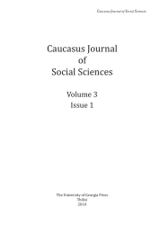 Caucasus Journal of Social Sciences Volume 3
