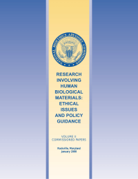 RESEARCH INVOLVING HUMAN BIOLOGICAL