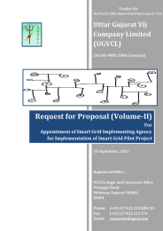 Request for Proposal (Volume-II) Uttar Gujarat Vij Company Limited (UGVCL)
