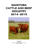 MANITOBA CATTLE AND BEEF INDUSTRY 2014 - 2015