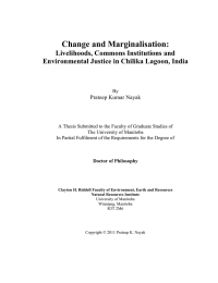 Change and Marginalisation: Livelihoods, Commons Institutions and