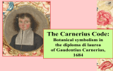 The Carnerius Code: Botanical symbolism in the diploma di laurea of Gaudentius Carnerius,