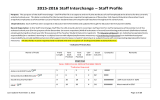 2015-2016 Staff Interchange – Staff Profile