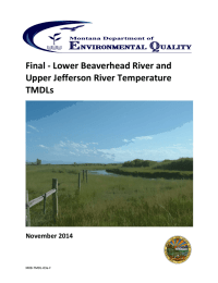 Final - Lower Beaverhead River and Upper Jefferson River Temperature TMDLs November 2014