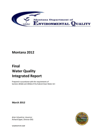 Final Water Quality Integrated Report Montana 2012