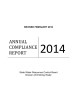 2014 ANNUAL COMPLIANCE REPORT