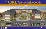 Guidebook 2015 - 2016 www.jmu.edu/orl the