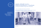Quality of Health Care for Medicare Beneﬁciaries: A Chartbook
