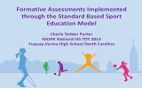 Formative Assessments Implemented through the Standard Based Sport Education Model Charla Tedder Parker