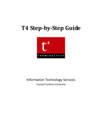 T4	Step‐by‐Step	Guide Information Technology Services  Coastal Carolina University 