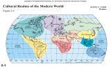 Cultural Realms of the Modern World 2-1 Figure 2.4 Activity 2 - Label