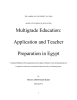 Multigrade Education: Application and Teacher Preparation in Egypt