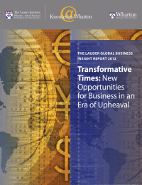Transformative Times: Opportunities for Business in an
