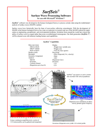 SurfSeis Surface Wave Processing Software ©