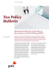 Tax Policy Bulletin Momentum behind the Action Plan on