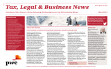 Tax, Legal &amp; Business News www.pwc.cz/tbn Haupthemen