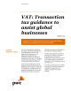 VAT: Transaction tax guidance to assist global businesses