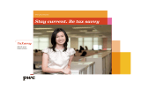 Stay current. Be tax savvy TaXavvy www.pwc.com/my March 2013