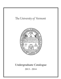 Undergraduate Catalogue 2013 - 2014