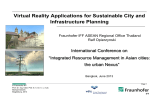 Virtual Reality Applications for Sustainable City and Infrastructure Planning International Conference on