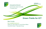 Green Fields for ICT Hampshire Branch Bob Crooks