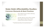 State Debt Affordability Studies: Common Elements &amp; Best Practices
