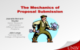 The Mechanics of Proposal Submission Jeanette Bernard- Snyder