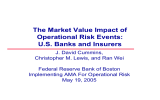 The Market Value Impact of Operational Risk Events: U.S. Banks and Insurers