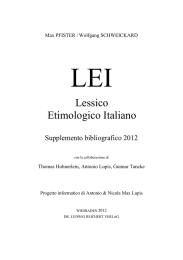 LEI Lessico Etimologico Italiano