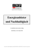 Energieanbieter und Nachhaltigkeit 2., aktualisierte und erweiterte Auflage Saarbrücken, 13./24. Januar 2015