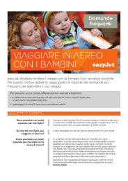 Viaggiare in aereo con i bambini