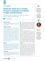 Sindrome della bocca urente. Articolo Dr. Massaiu