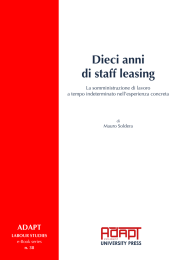 Dieci anni di staff leasing