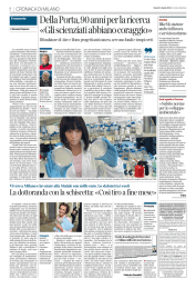 Della Porta, 90 anni per la ricerca &laquo;Gli scienziati abbiano coraggio&raquo;