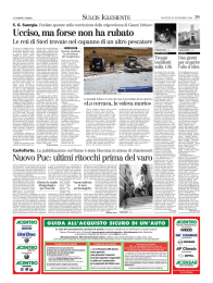 Ucciso, ma forse non ha rubato