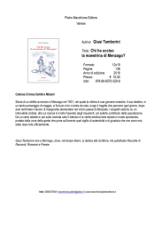 Autrice Giusi Tamborini Titolo Chi ha ucciso la maestrina di Menzago?