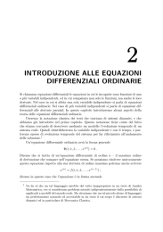 introduzione alle equazioni differenziali ordinarie