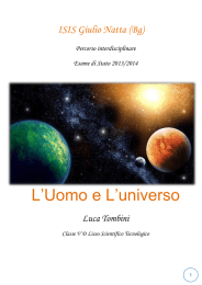 L`Uomo e L`universo - ISIS "GIULIO NATTA"