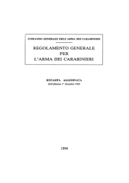 regolamento generale arma - Arma Rappresentanza e Futuro