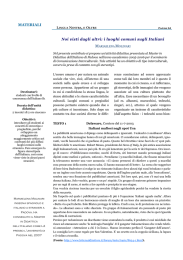 Noi visti dagli altri: i luoghi comuni sugli Italiani MATERIALI