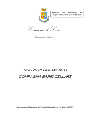 Nuovo regolamento dela Compagnia Barracellare
