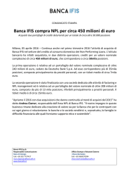 Banca IFIS compra NPL per circa 450 milioni di euro
