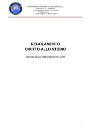 regolamento diritto allo studio - Fondazione Università Magna Graecia