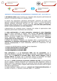 deposito situazione patrimoniale consorzi art. 2615 bis cc