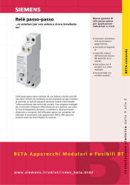 Relè passo-passo BETA Apparecchi Modulari e Fusibili BT