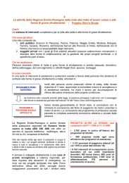 4 Le attività della Regione Emilia-Romagna nella lotta alla tratta di