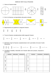 esercizi misti sulle frazioni